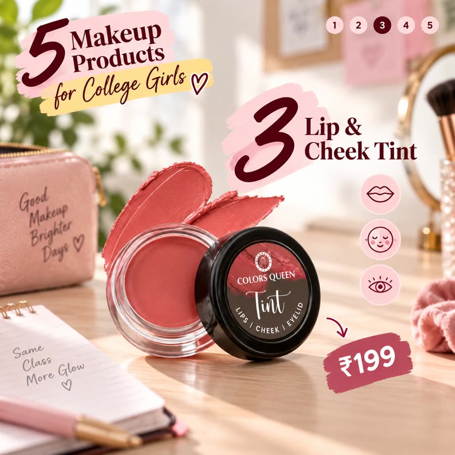 3. Lip and cheek tint — Colors Queen Tint, ₹199
